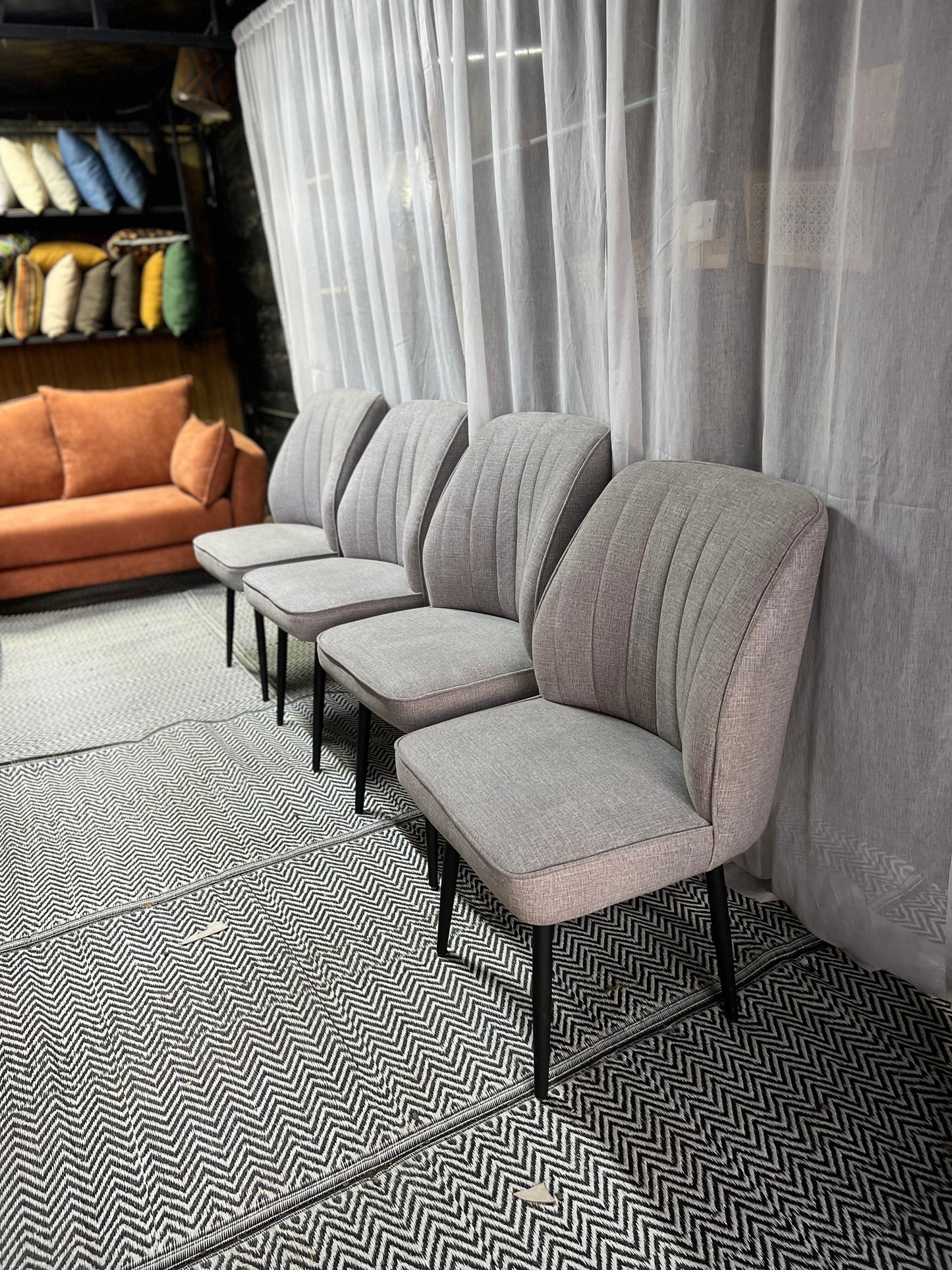 Grey dining chairs for 14,500 each