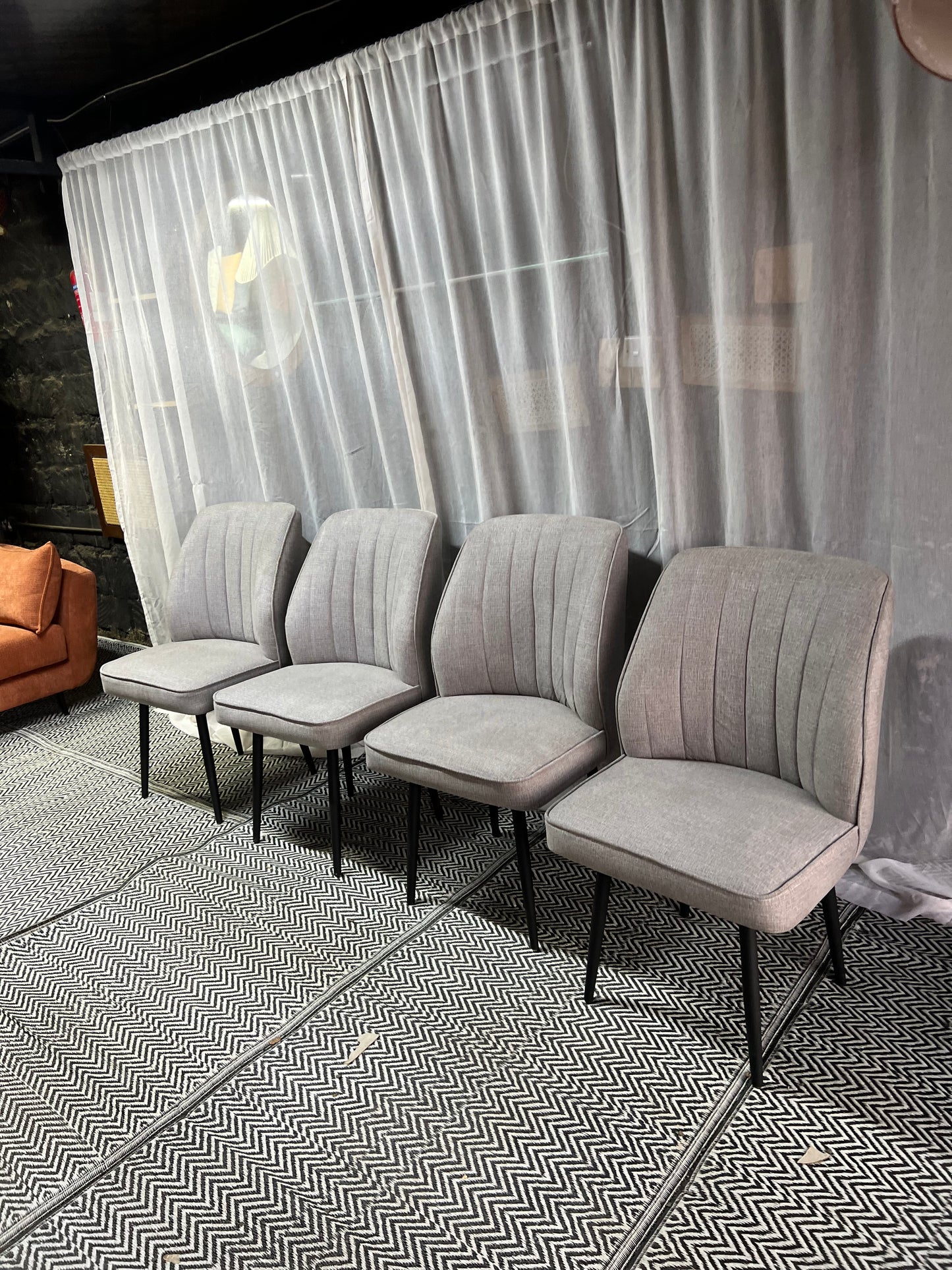 Grey dining chairs for 14,500 each