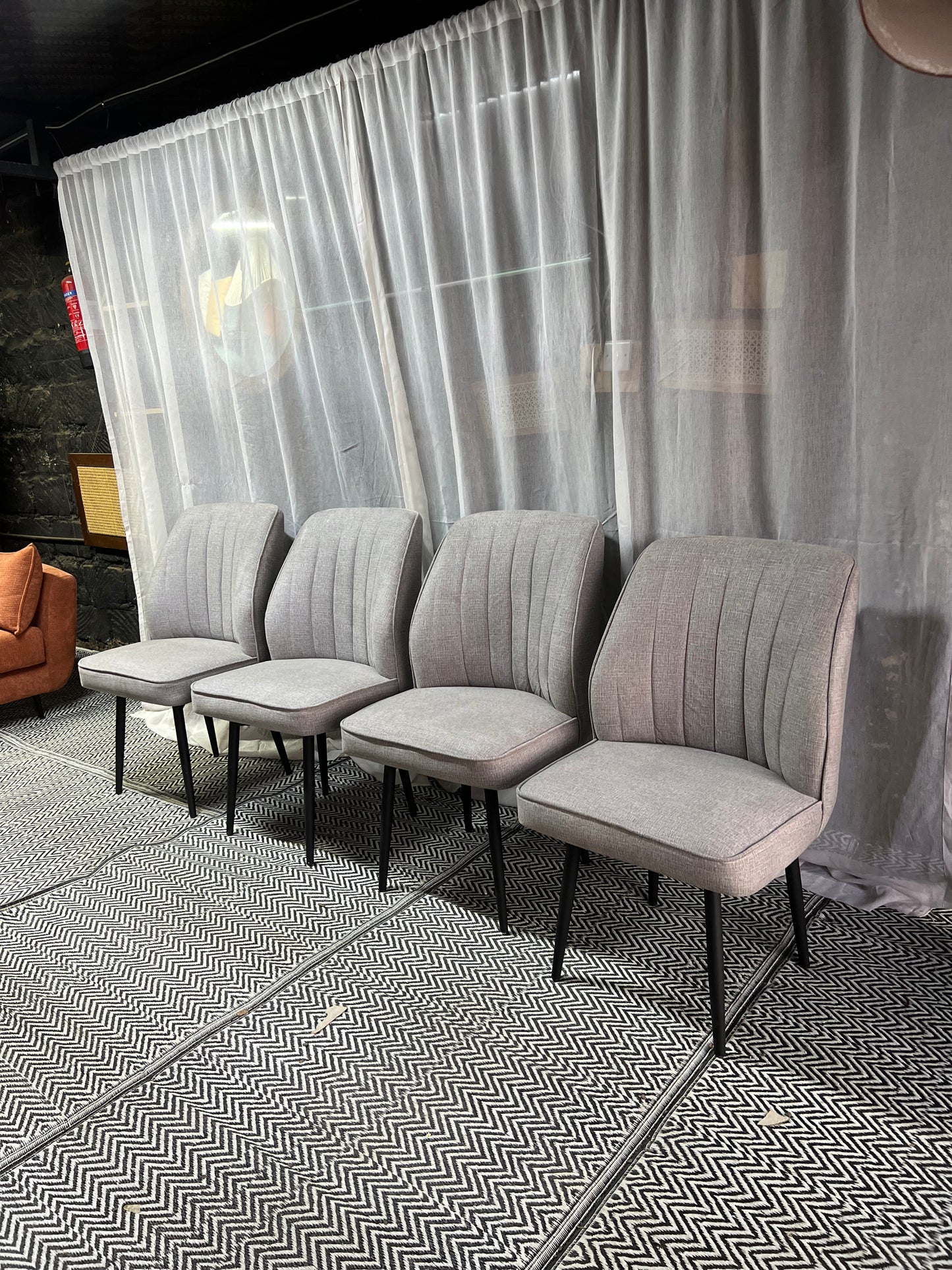 Grey dining chairs for 14,500 each