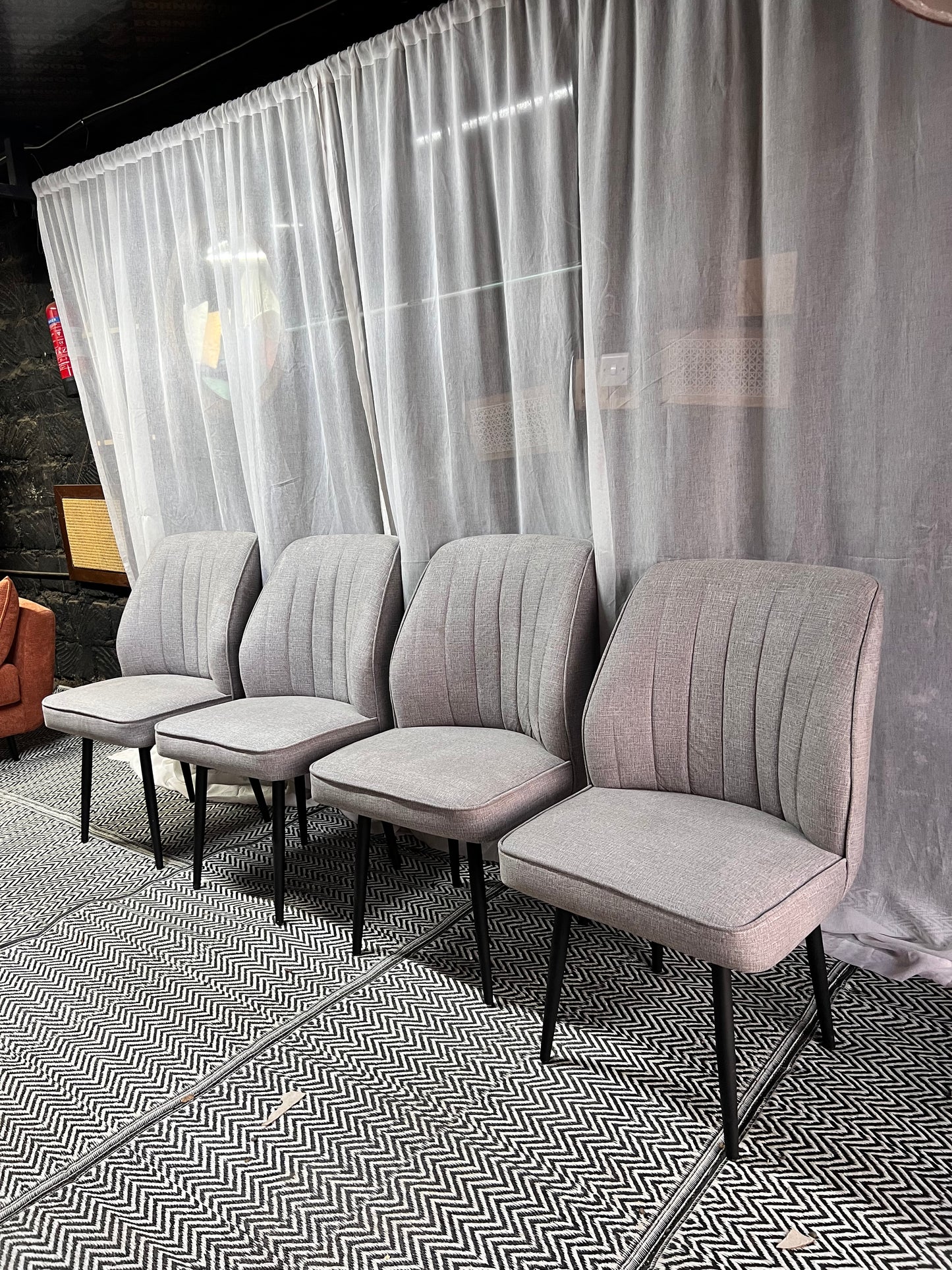 Grey dining chairs for 14,500 each
