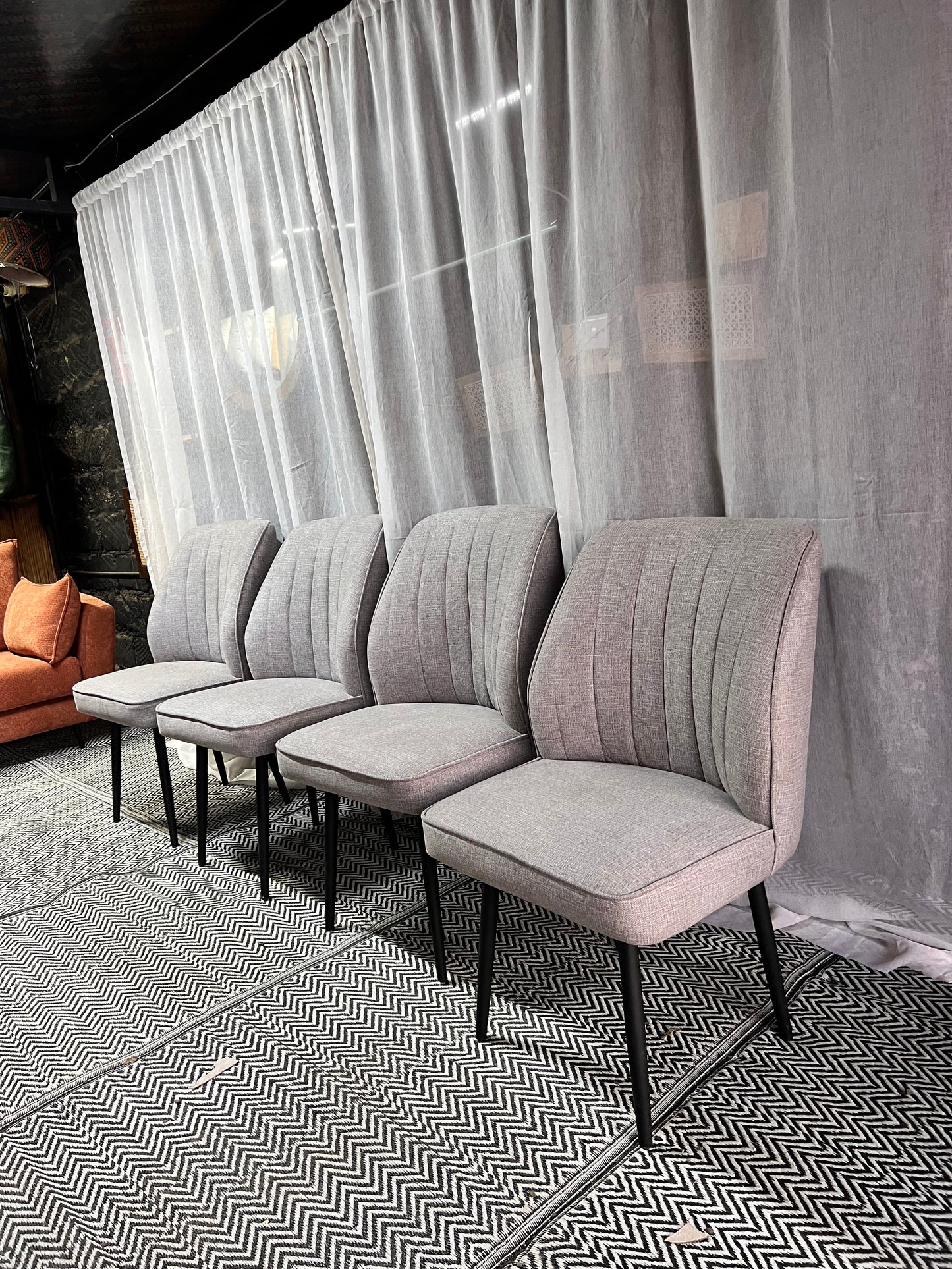Grey dining chairs for 14,500 each