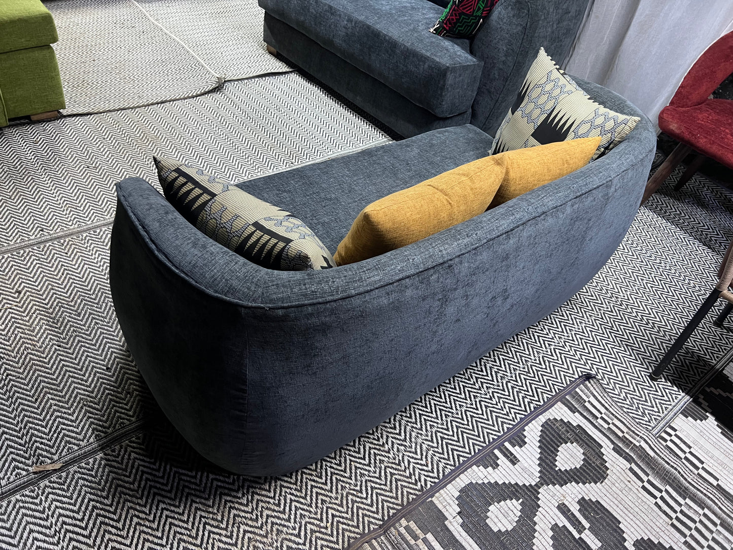 Curved grey 2 seater for ksh 55,000