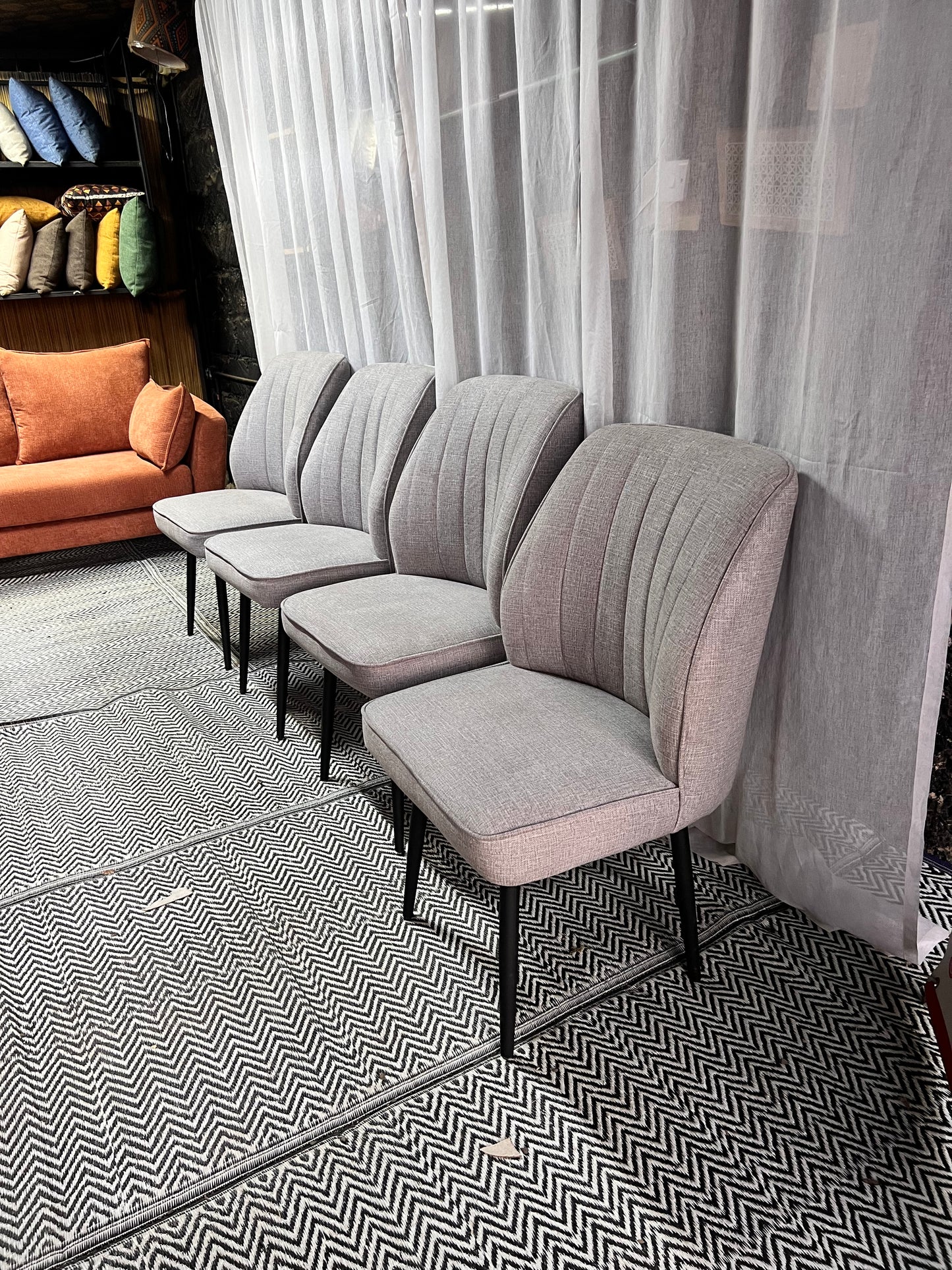 Grey dining chairs for 14,500 each