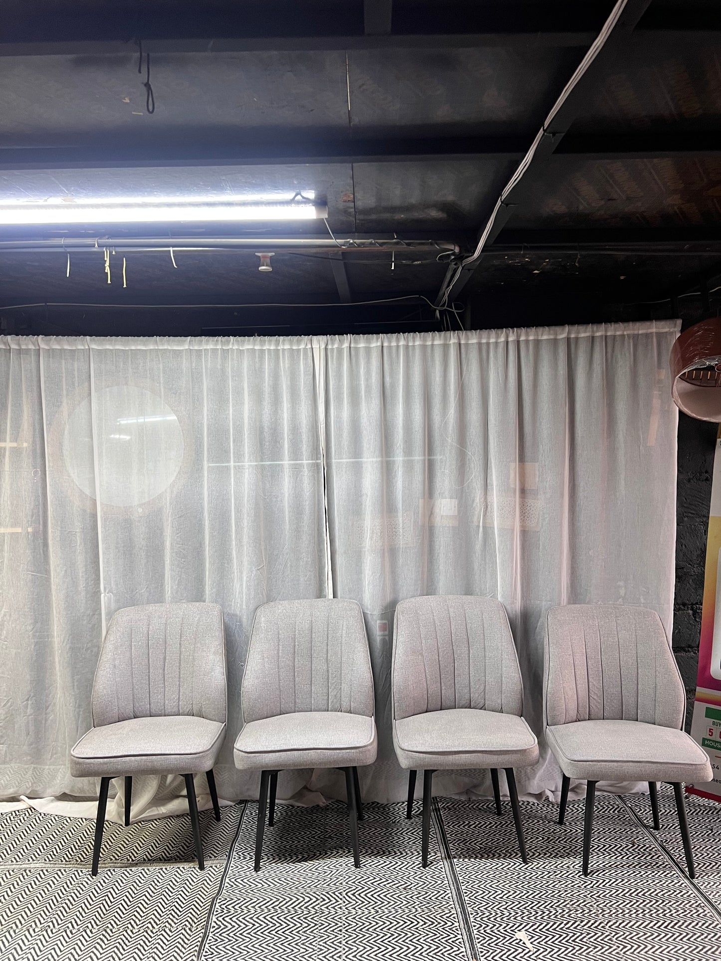 Grey dining chairs for 14,500 each