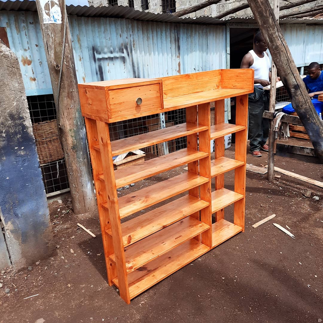 Pine Shoe Rack – House of Pallets - Main Image