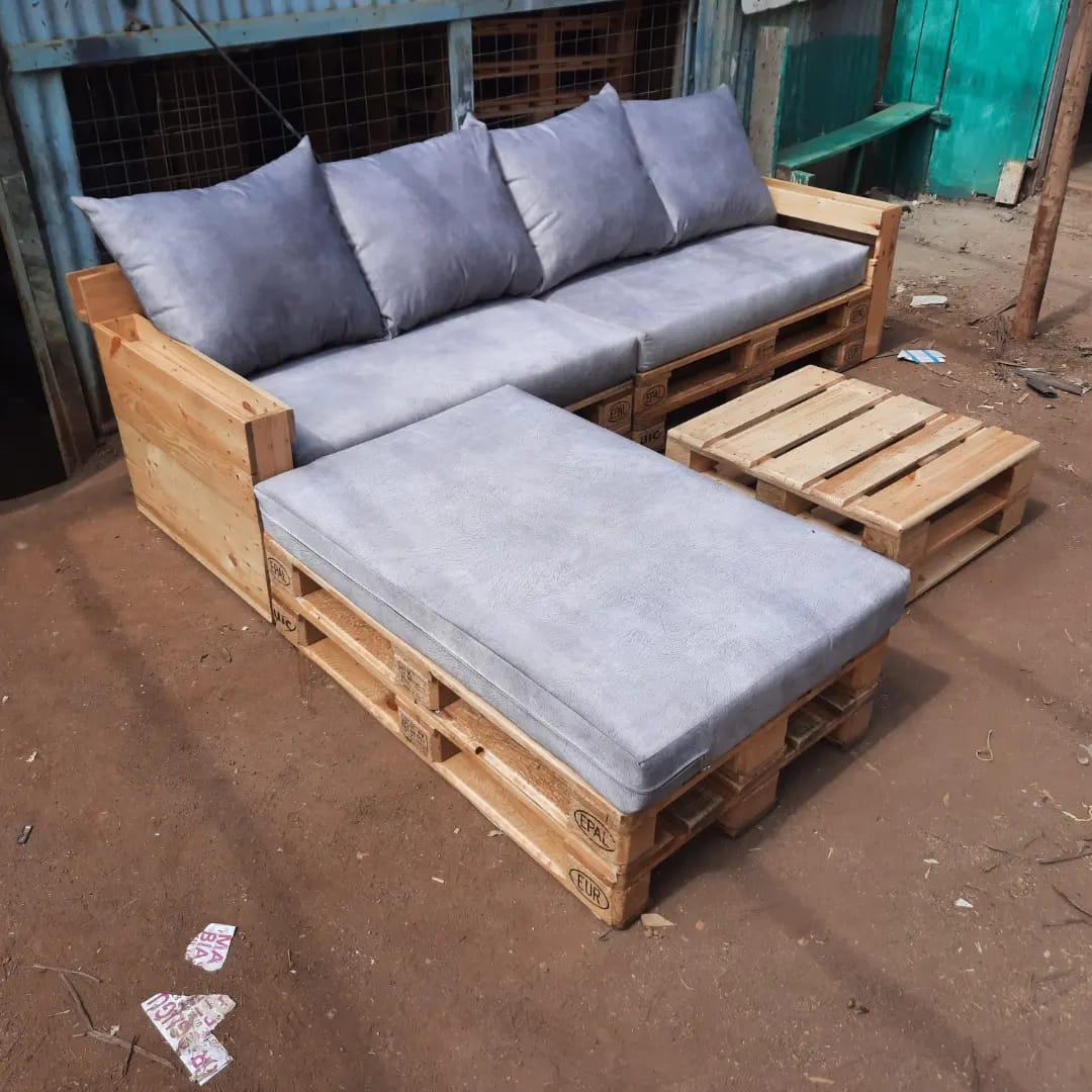 Wood Pallet Sofa Cushions Pallet Furniture L Shape Pallet Sofa