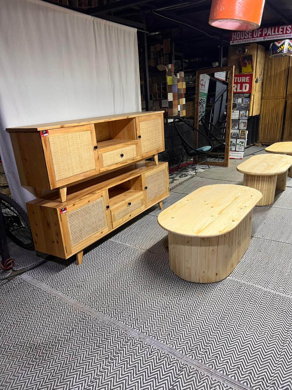 Cyprus Rattan Tv stand