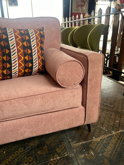 Pink 3 seater sofa