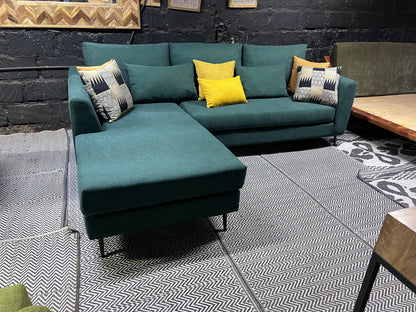 Green l-shape sofa for ksh 90,000