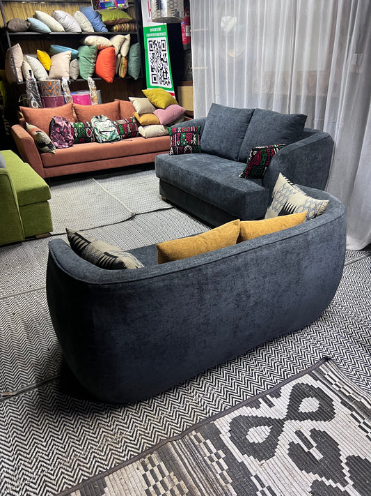 Curved grey 2 seater for ksh 55,000