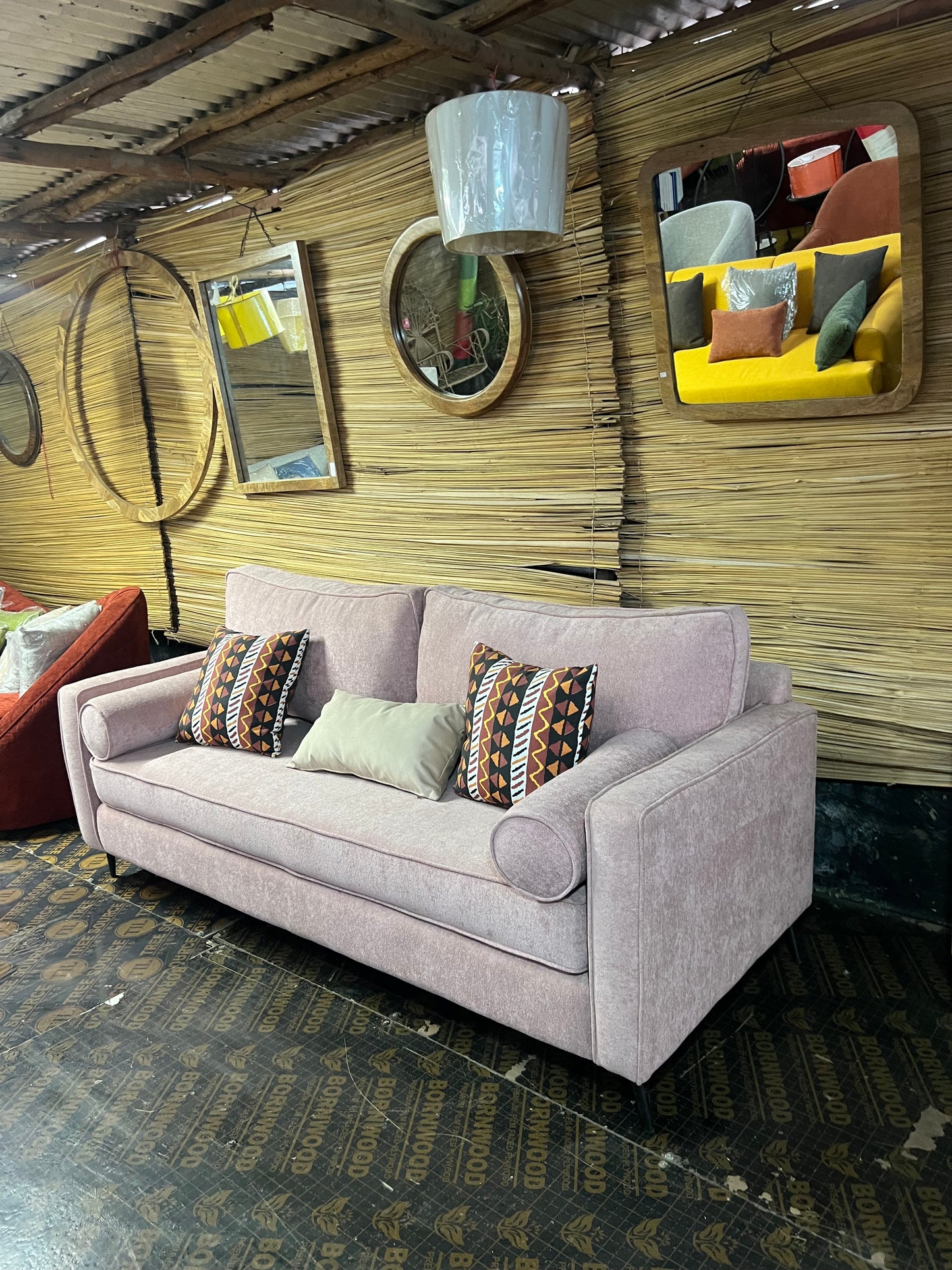 Pink 3 seater