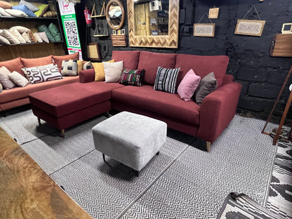 Maroon l-shape sofa for ksh 90,000