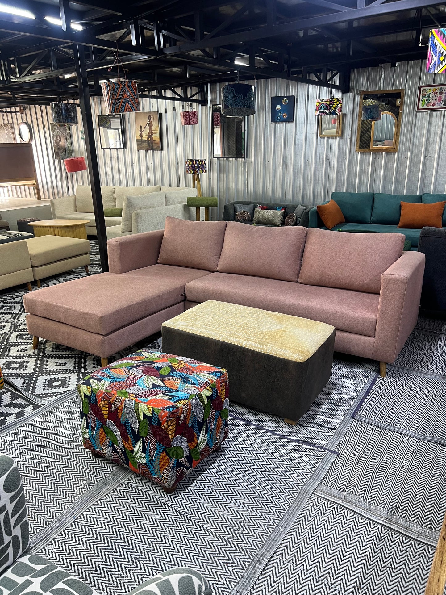 Modern comfy L shaped sofa in Nairobi Kenya