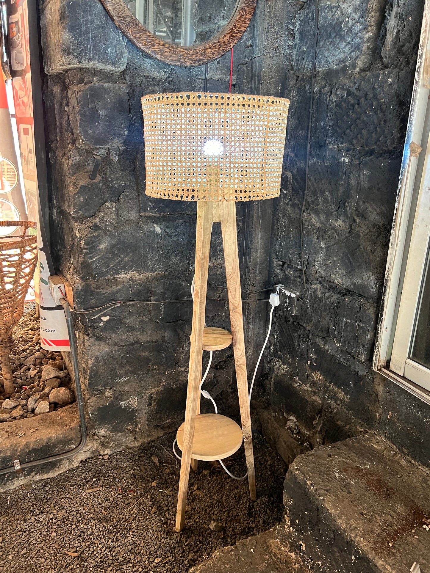 Rattan lampstand for ksh 22,000