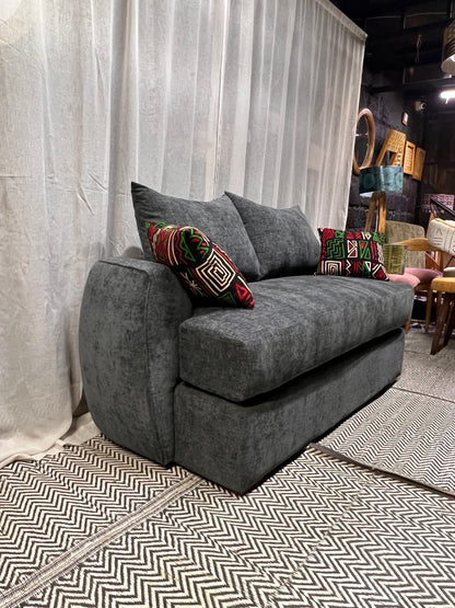 Curved grey 3 seater for ksh 75,000