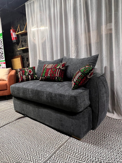 Curved grey 3 seater for ksh 75,000