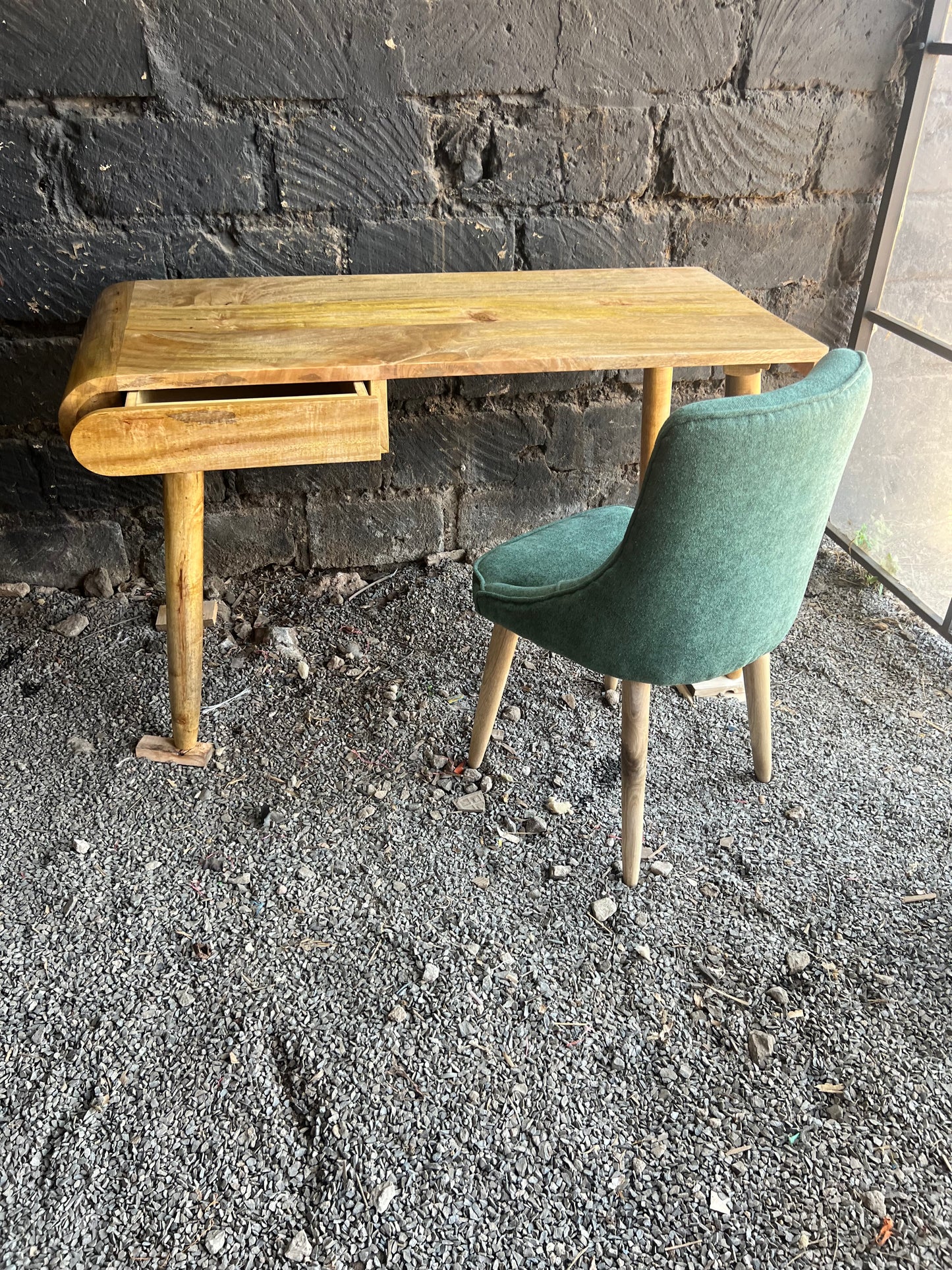 Mango wood home office desk