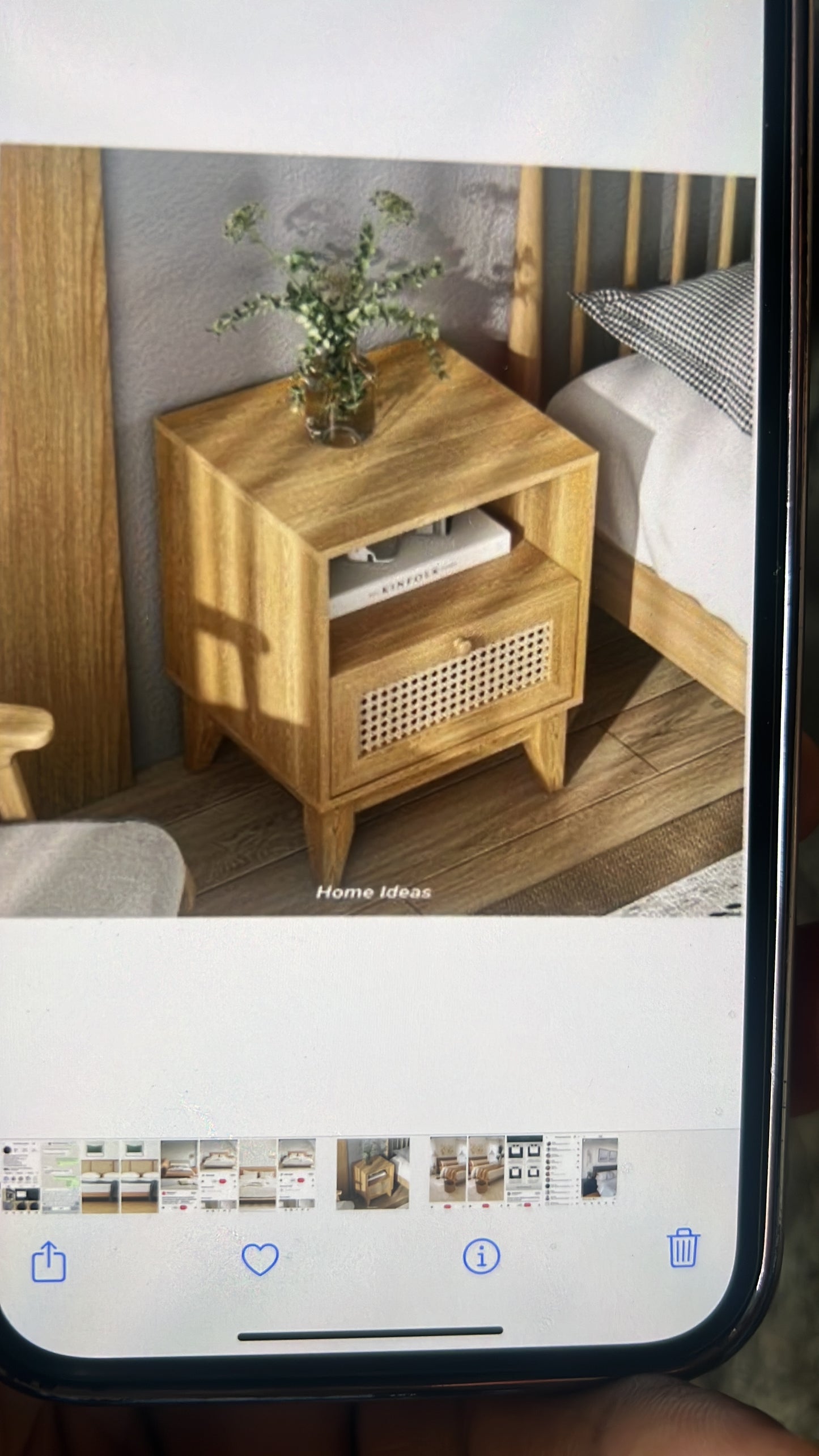 Dark oak stained white pine tv stand