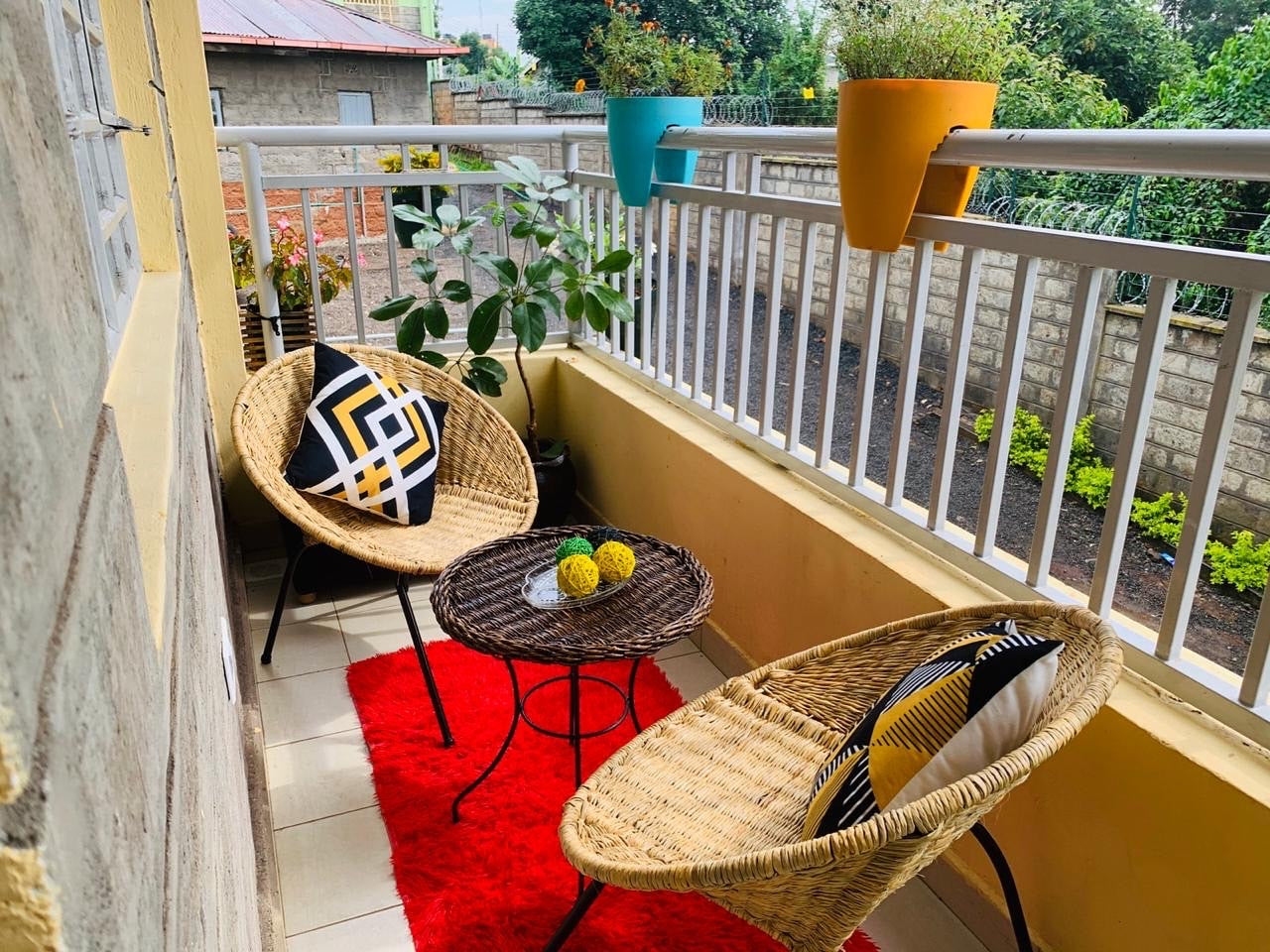 Wicker Chairs and Table