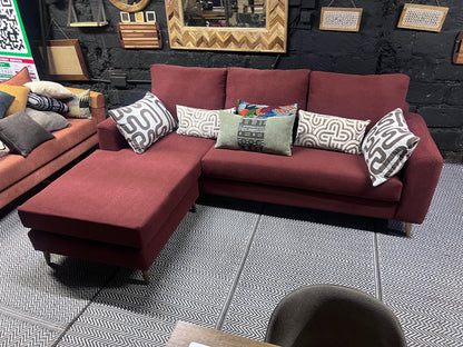 Maroon l-shape sofa for ksh 90,000