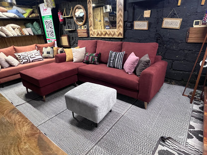 Maroon l-shape sofa for ksh 90,000