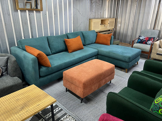 Buy an exquisite comfortable blue L shaped sofa in Nairobi Kenya