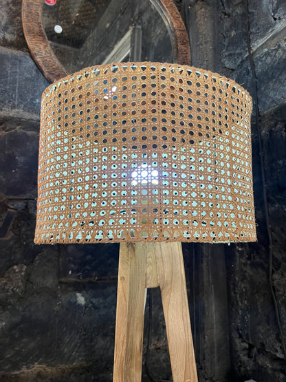 Rattan lampshade