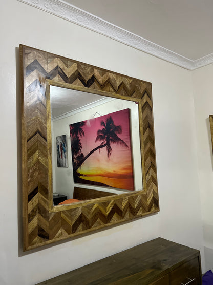 Mango wood pattern mirror for ksh 30,000