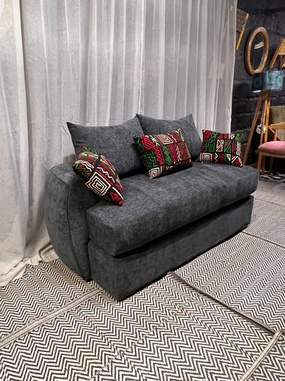 Curved grey 3 seater for ksh 75,000
