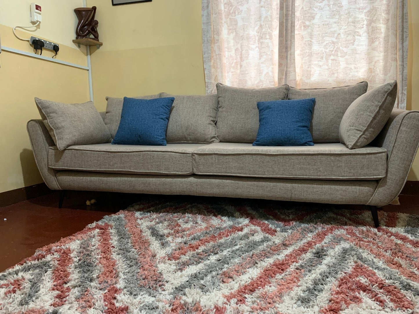 Grey 3 seater sofa