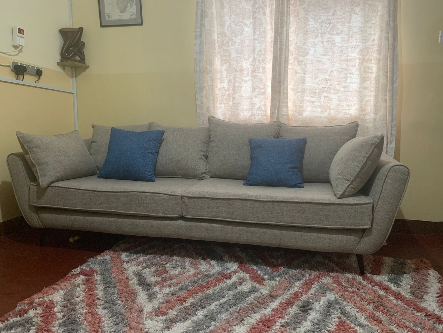 Grey 3 seater sofa