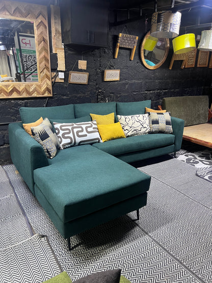 Green l-shape sofa for ksh 90,000