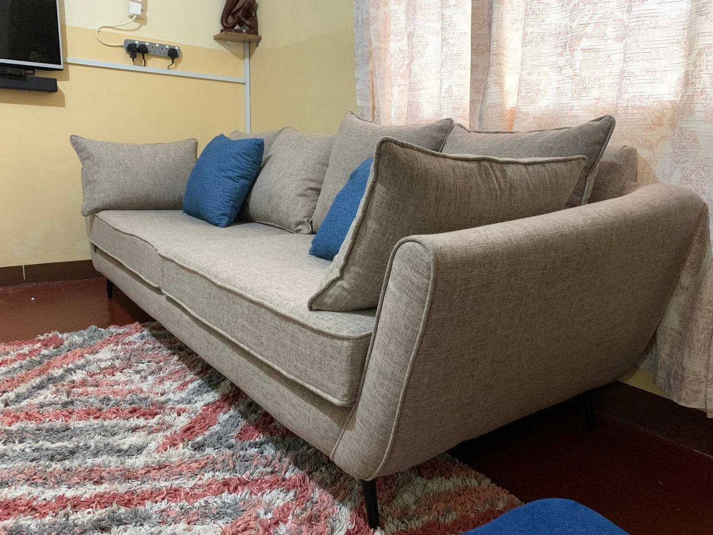 Grey 3 seater sofa