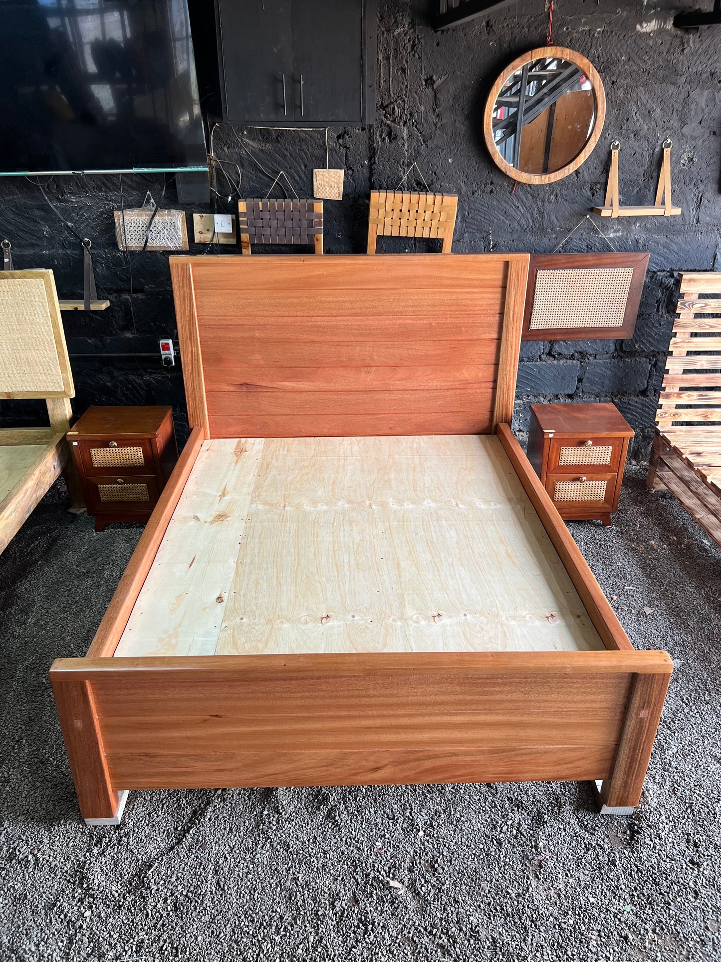 Mahogany solid wood bed