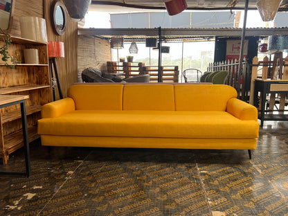 Mustard yellow 3 seater