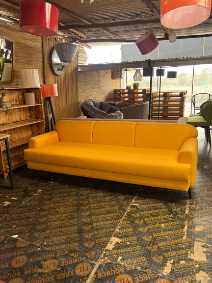 Mustard yellow 3 seater