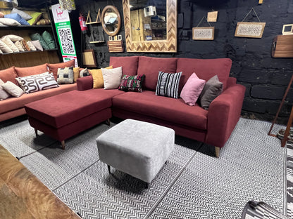 Maroon l-shape sofa for ksh 90,000