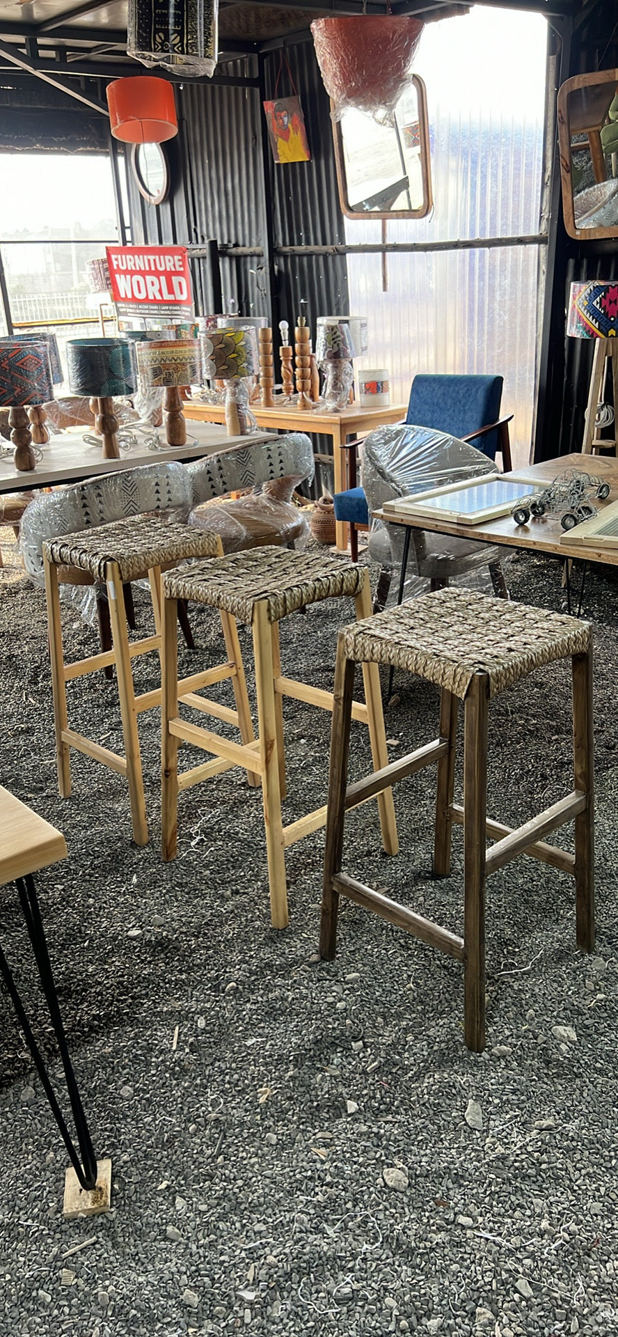 Sisal bar stool