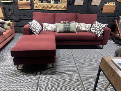 Maroon l-shape sofa for ksh 90,000
