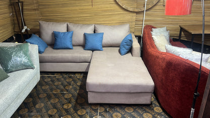 Grey l-shape sofa