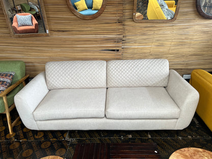 Quilted 3 seater sofa available