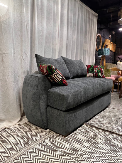 Curved grey 3 seater for ksh 75,000