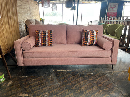 Pink 3 seater sofa