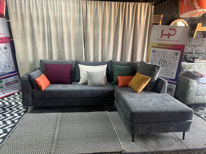 Dark grey l-shape sofa for ksh 90,000