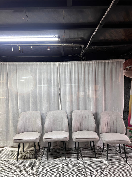 Grey dining chairs for 14,500 each