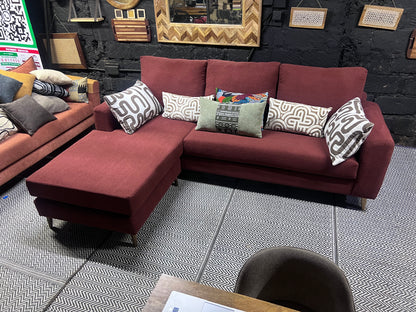 Maroon l-shape sofa for ksh 90,000