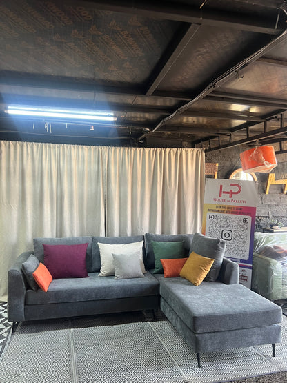 Dark grey l-shape sofa for ksh 90,000
