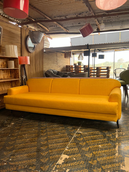 Mustard yellow 3 seater