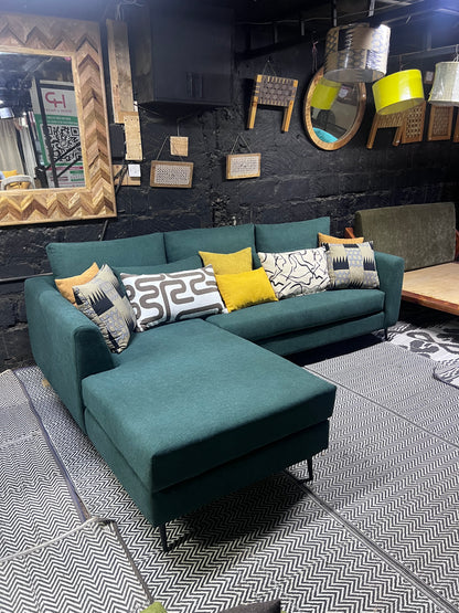 Green l-shape sofa for ksh 90,000