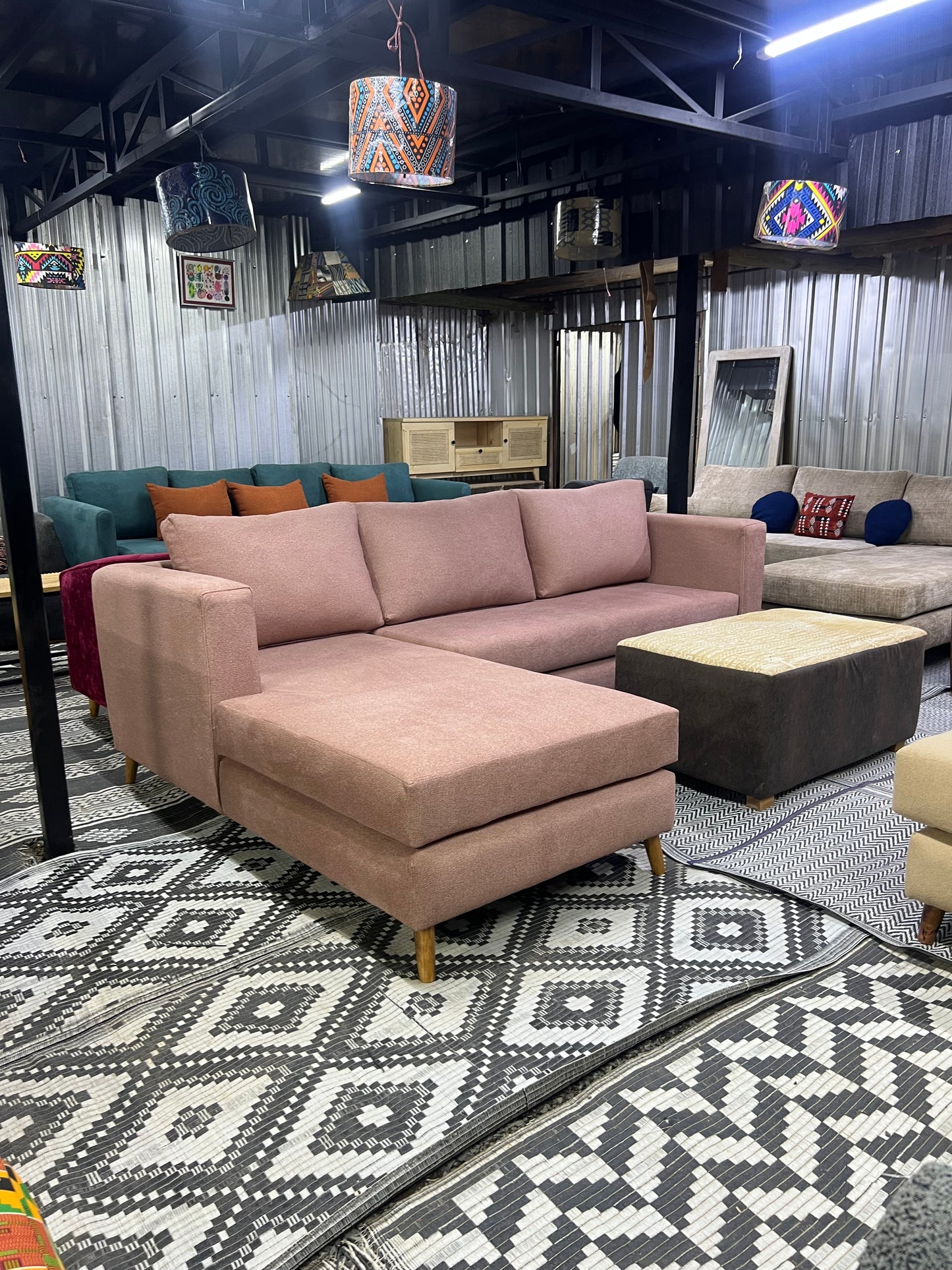 Modern comfy L shaped sofa in Nairobi Kenya